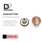 Customize Decorative Brass Jeans Fasteners Metal Clothing Buttons Brand Style Design