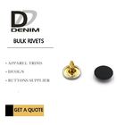 Custom Brass Jeans Rivets Black Coating Garment Accessories for Trousers