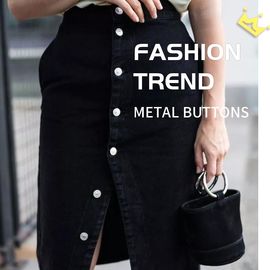 Antique Silver Metal Bulk Buttons DENIM Skirt & Pant New Collection Trend