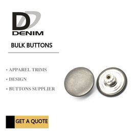 Antique Silver Metal Bulk Buttons DENIM Skirt & Pant New Collection Trend